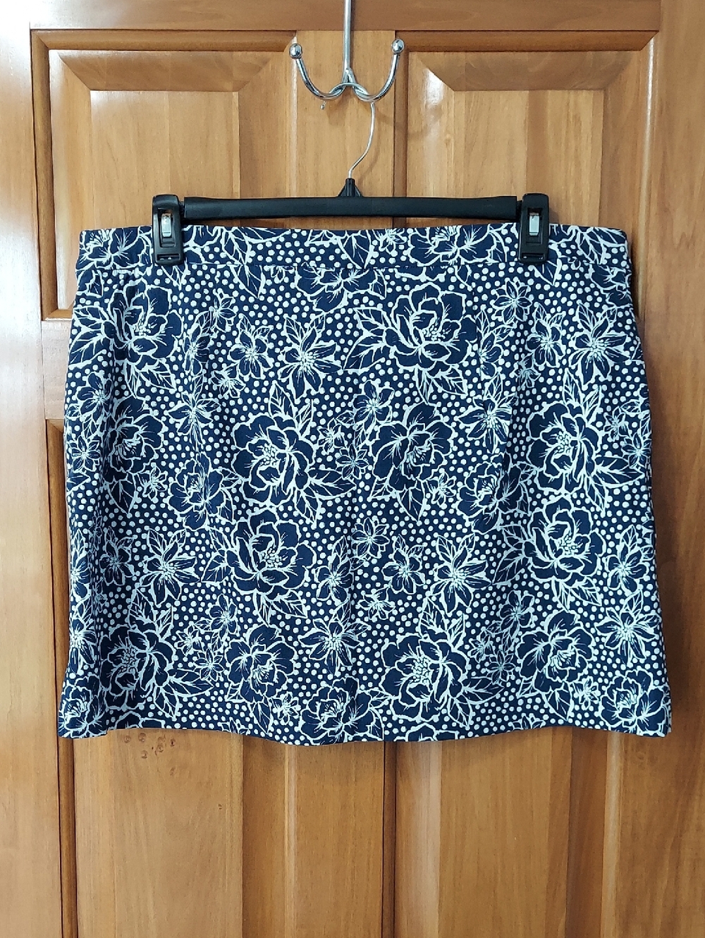 *🆕 Rafaella Comfortable Stretchy Skort Mediterranean Blue Floral, Size XXL, NEW - Picture 4 of 9